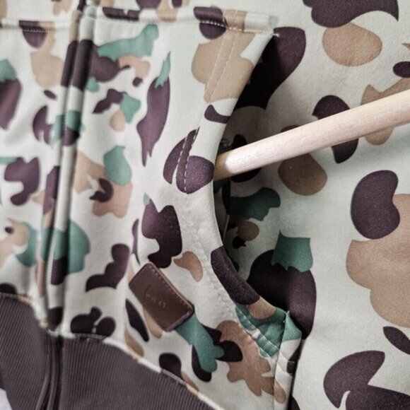 Burton Snowboards Hoodie Full Zip Sweatshirt Camouflage Long Sleeve Women's Sz S - Picture 6 of 10